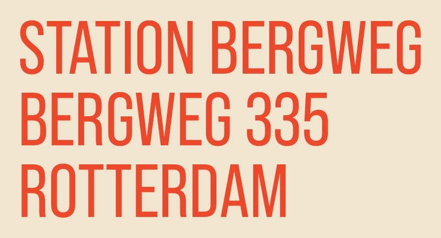 Station Bergweg, Bergweg 335, Rotterdam